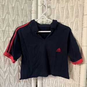 Adidas cropped collared top